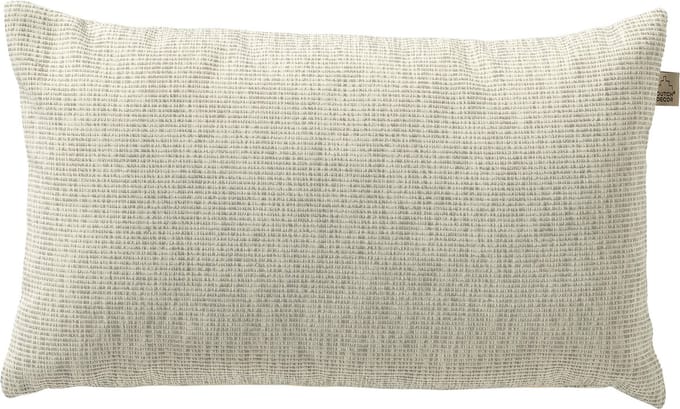 Dutch Decor KAI - buitenkussen 30x50 cm - waterafstotend en uv-bestendig - Ash - grijs