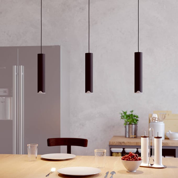 EGLO connect.z Balamorta-Z Smart Hanglamp - LED - 78 cm - Zwart/Wit - Instelbaar RGB & wit licht - Dimbaar - Zigbee