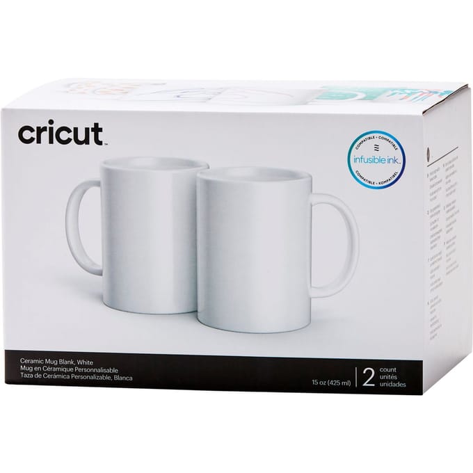 Cricut Bekers "Mug White", 425 ml - 2 stucks