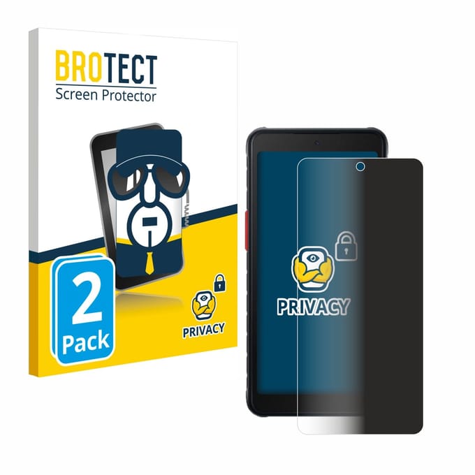 BROTECT - privacy screenprotector voor Samsung Galaxy XCover 5 - Folie Beschermfolie Blauwlichtfilter 2 Stuks