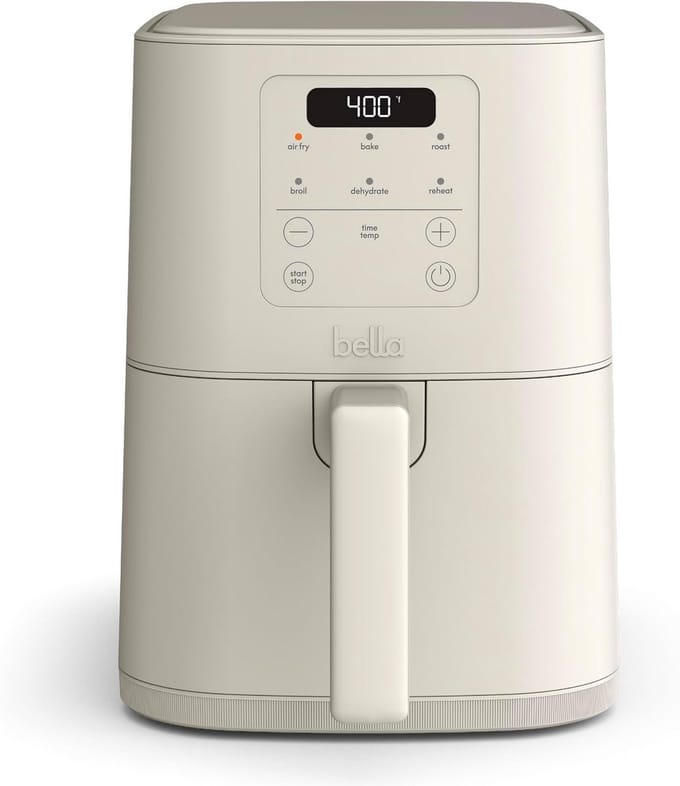 4 Liter Airfryer met Keramische Antiaanbaklaag en Instelbare Temperatuur