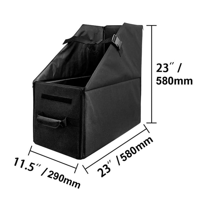 Boîte de rangement de vélo pliante, organisateur de coffre de voiture, Solution de rangement de vélo pliable, permet d'économiser de l'espace et d'éviter noir