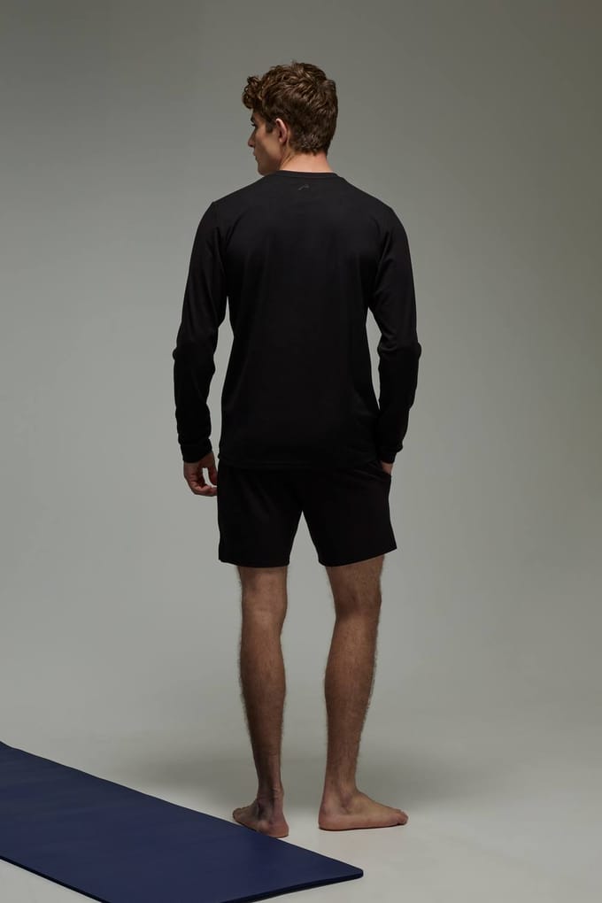 Heren Active Yoga Stretch 5inch Short | Black | Size Small