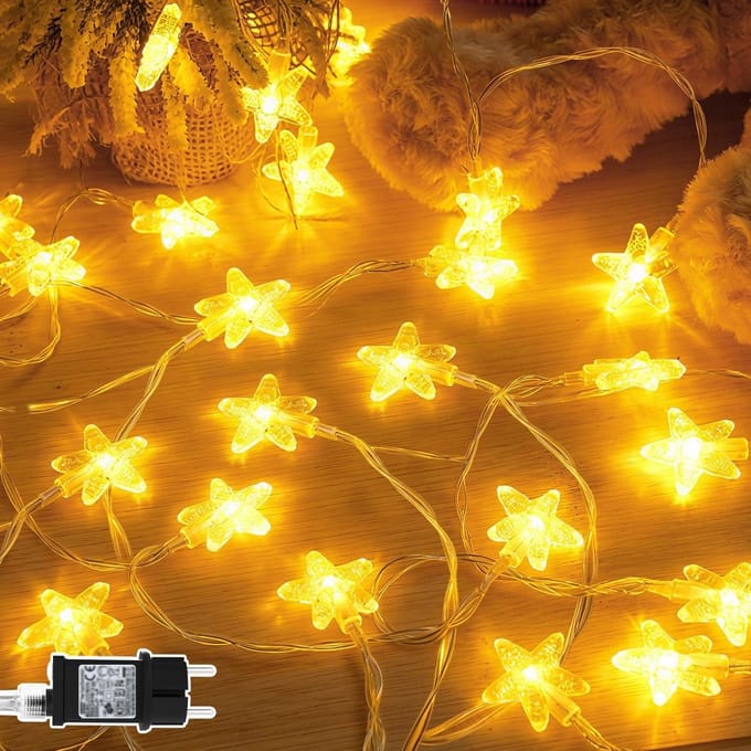 15 meter 100 LED Sfeerverlichting Warm Wit met 6 Uur Timer - Waterdicht IP65 voor Kerst, Bruiloft en Tuin Decoratie