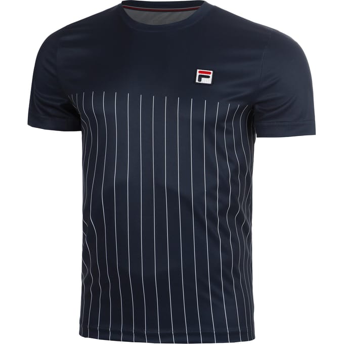 Fila Tee Mika T-shirt Heren-blauw, wit