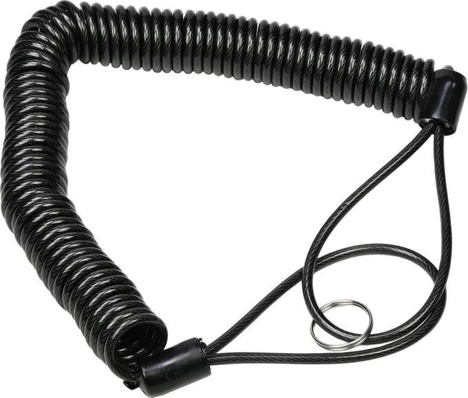 Stahlex Staalkabel met lussen - 5 meter x 4 millimeter - geplastificeerd - kabelslot - terraskabel