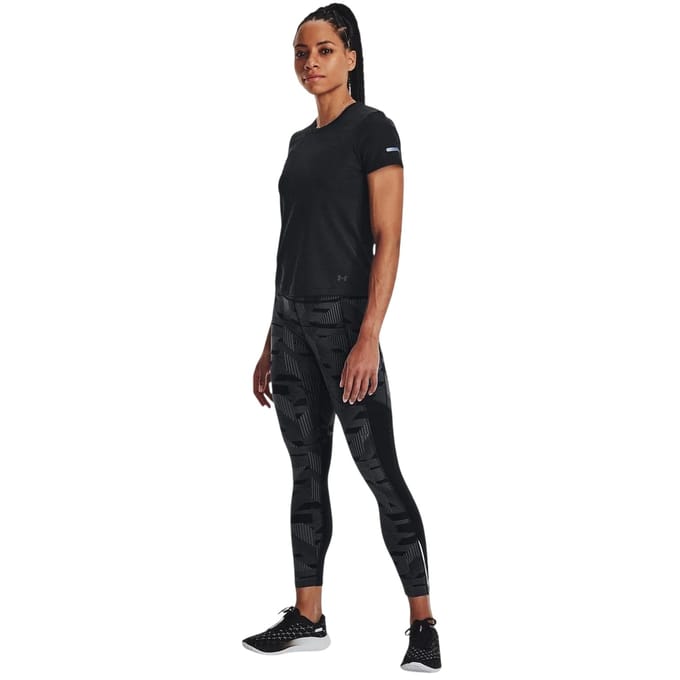 Under Armour Stride Regular T-shirt voor dames (Zwart)