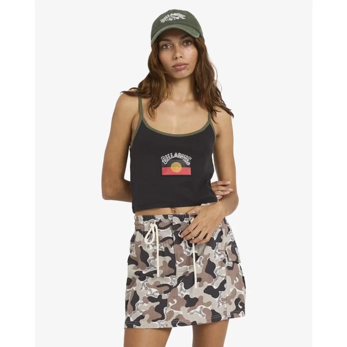 Dames crop top Billabong Otis Flag
