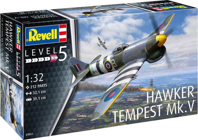 Revell Modelbouwpakket Militaire voertuigen - 03851 Hawker Tempest V Plastic - 1:32 - Modelbouw