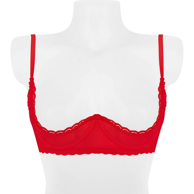 Amorable - 1/4 cup BH Satijn - Rood M