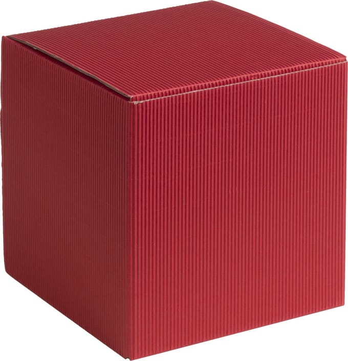 Cadeauverpakking vierkant-kubus karton 9x9x9cm ROOD (100 stuks)