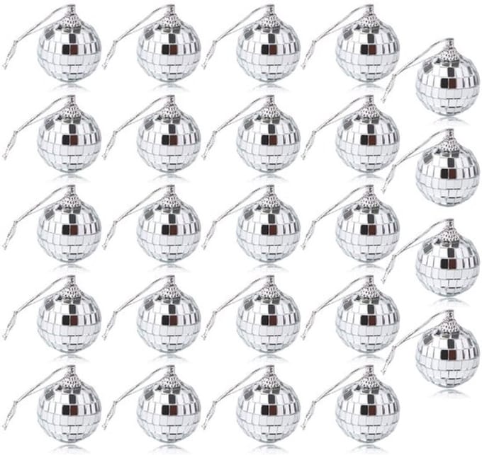 Dailygoody - Kersthangers - mini-discoballen - feestdecoratie - 3 cm