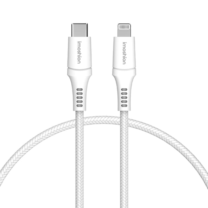imoshion Kabel - Geschikt voor Lightning naar USB C - 1 meter - Oplader Kabel - Wit