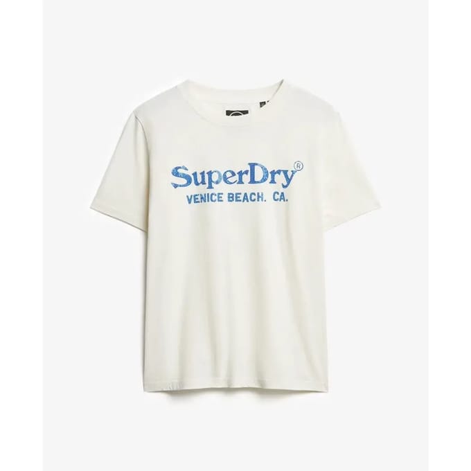 Superdry VENUE METALLIC RELAXED TEE Dames T-shirt
