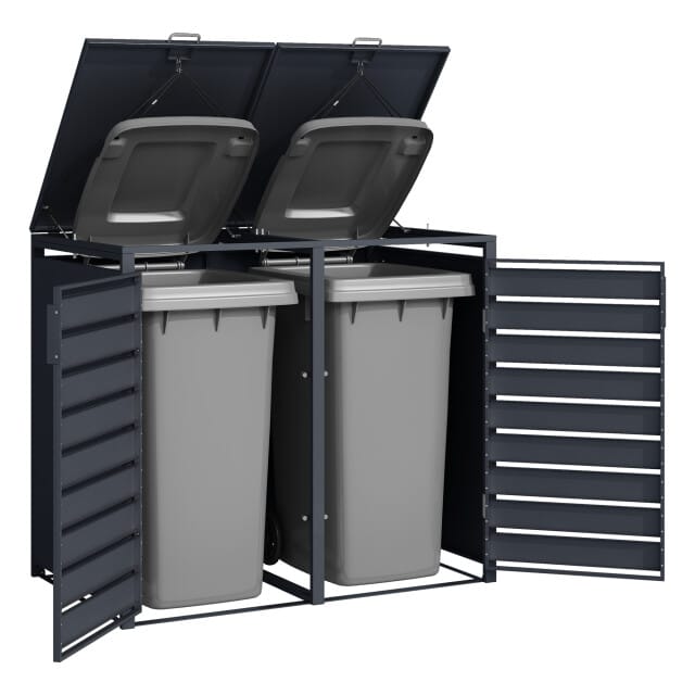 4gardenz ® kliko ombouw 4 kliko's containerombouw container ombouw antraciet