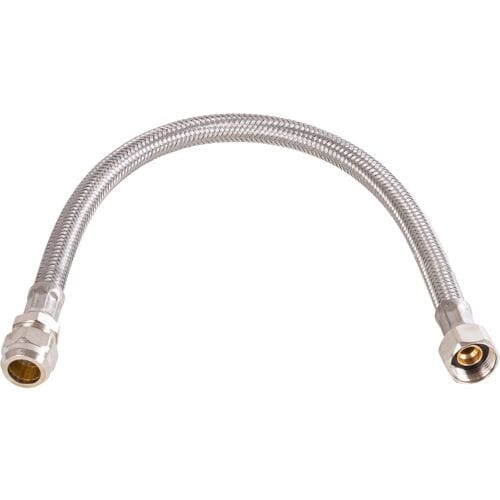 BPE RVS flexibele slang 35cm 3/8" bn.dr. x 12mm knel