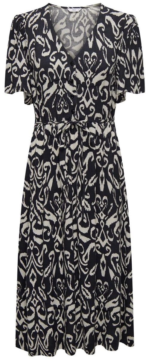 ONLY ONLHALIA LIFE S/S MIDI DRESS WVN NOOS Dames Jurk - Night Sky Malene Graphic