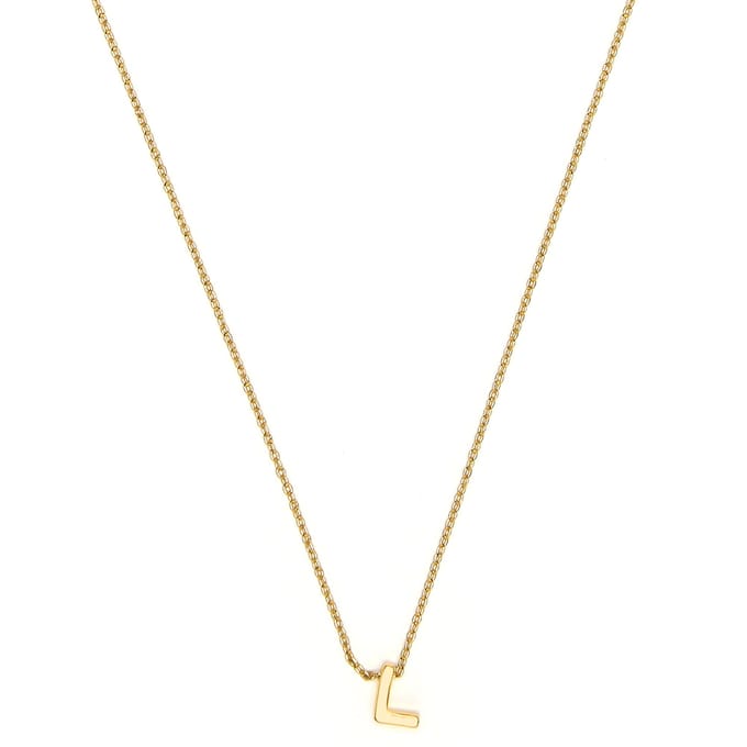 Luxenter Ketting met 18-karaats geelgouden afwerking - Alphabet