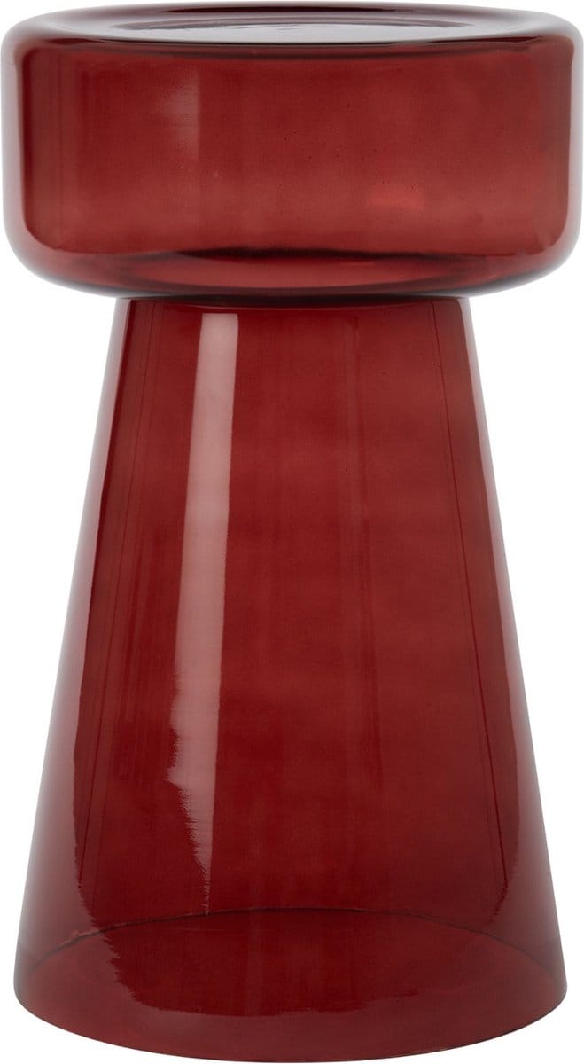Light & Living Bijzettafel Dakwa - Rood - Ø30cm - Modern