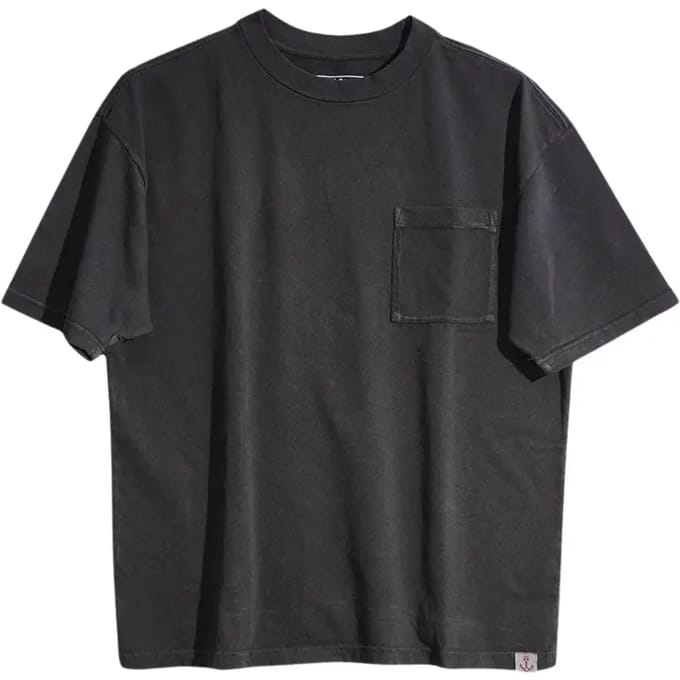T-shirt met zak Iron & Resin Ash