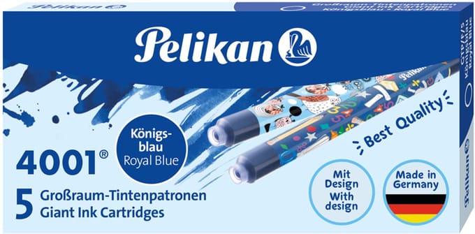 Pelikan inktpatronen grote capaciteit GTP/F/5-2/B, koningsblauw