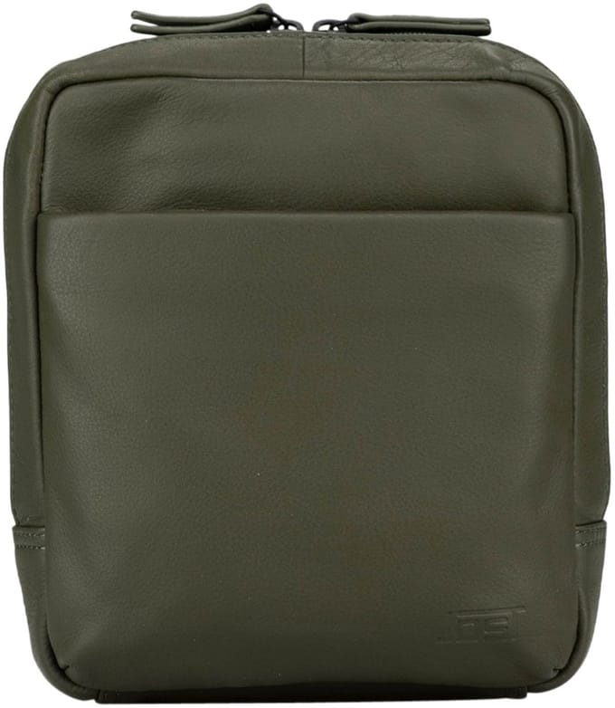 JOST Leren schoudertas Tromsoe Shoulder Bag Olive olijfgroen