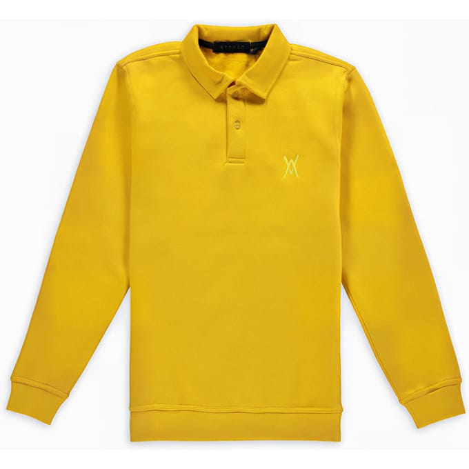 Aspact Premium Polo Sweater Bumblebee Maat: M | Sweaters Outlet | Unisex | Geel