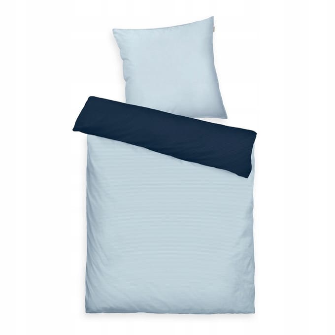 Tom Tailor Satine Beddengoedset Blauw 140x200 cm met Kussensloop 70x90 cm