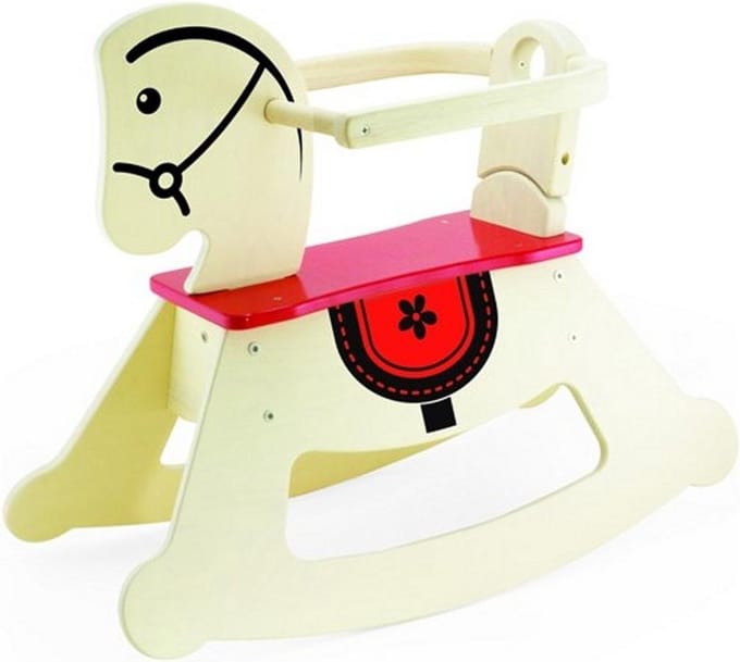 Pintoy houten hobbelpaard highland