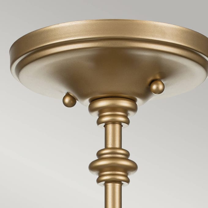 Feiss LED Plafondlamp Pickering Lane | 3X E14 Max 40W | Dimbaar | Painted Natural Brass