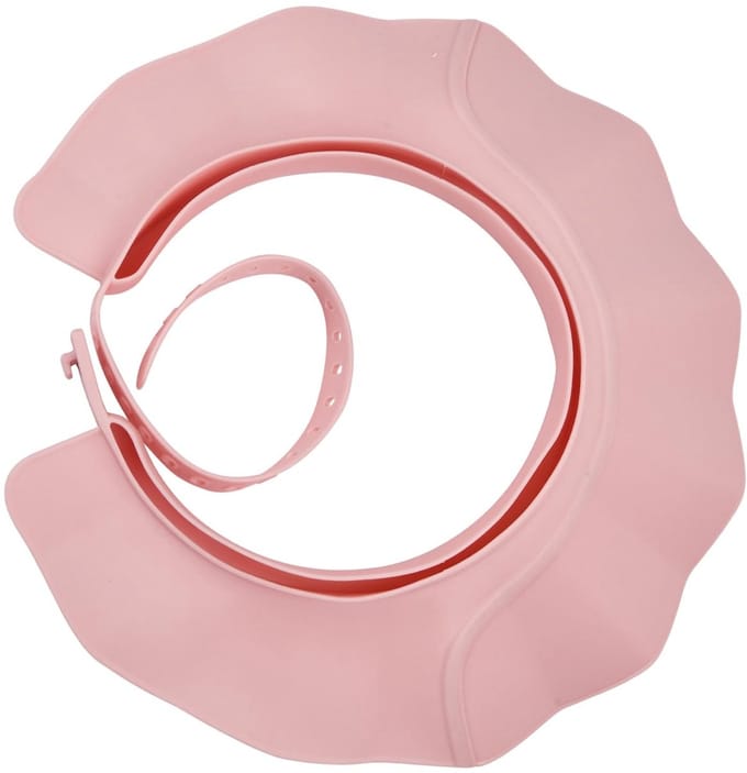 Dailygoods- Douchemuts Dames - Siliconen - Verstelbaar - 3-in-1 Functie - Bescherming Ogen/Oren - Roze - Badmuts