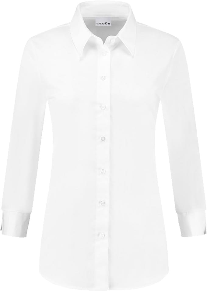 Ledub dames blouse Lisa - popeline - wit