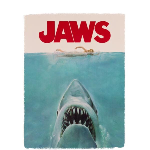 Jaws Classic Poster Dames T-shirt - Wit - M