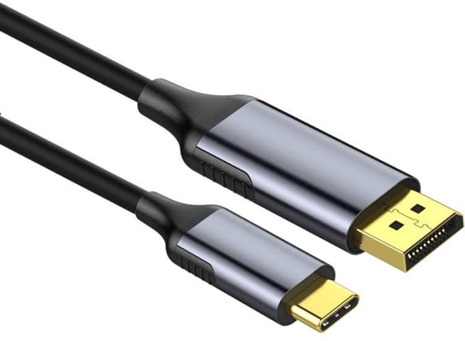 Ronte - USB C naar DisplayPort-kabel 1,8m - 4K @ 60Hz - Thunderbolt 3 - MacBook Pro/Air - iPad Pro - iMac - Dell XPS 15/13