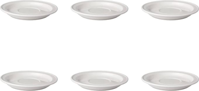 Mammoet - Soepkom schotel - Budgetline - 17 cm - Wit - Porselein - 6 stuks