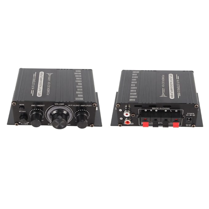 Bluetooth 5.0 Eindversterker Heldere Geluidskwaliteit Aluminiumlegering 20Hz tot 20KHz 12V Universeel voor