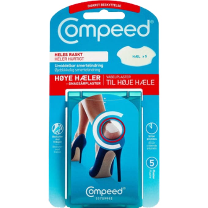 Compeed Blaarpleisters voor hoge hielen - 5 stuks.