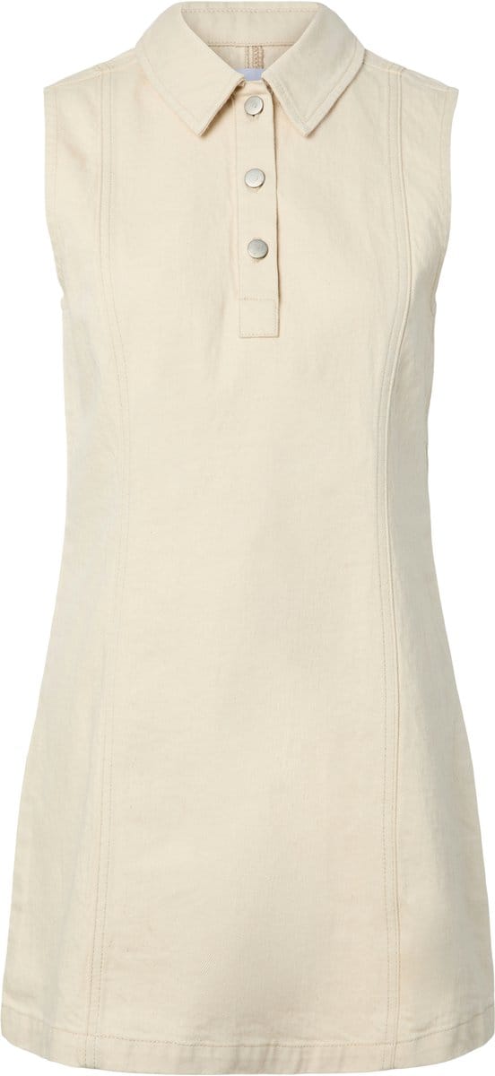 Pieces midi-jurk PCGRACE DENIM POLO