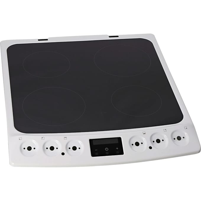 AEG glasplaat met kader, wit, 60cm 140230610259