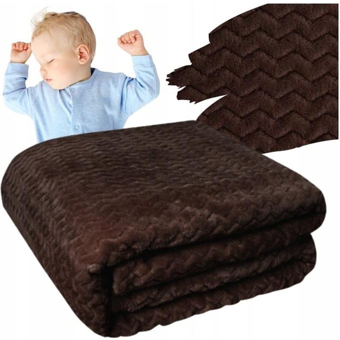 More&Deco Serie - Warme Dekken - 200x220 cm - Bruin - Polyester