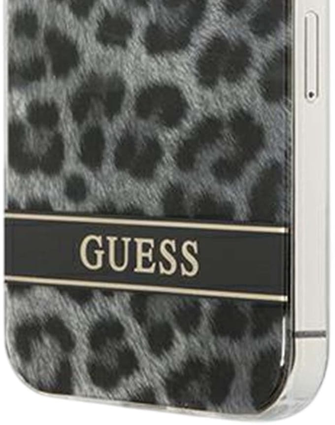 Guess GUHCP13LHSLEOK Hulle fur iPhone 13 Pro / 13 6,1" grau/Grey hardcase Leopard