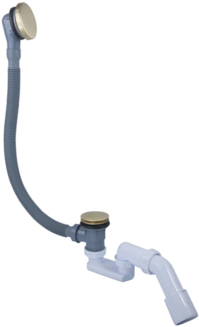 FugaFlow Eccelente Anta Badafvoercombinatie - klikwaste - geborsteld messing PVD