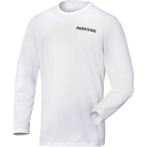 PARKSIDE Heren longsleeve, Fan Edition (wit, M)