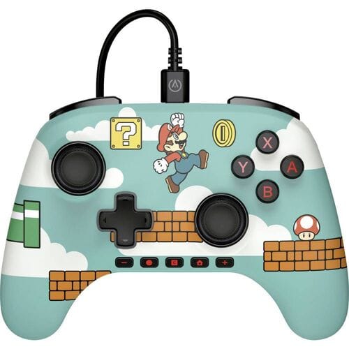 PowerA Bedrade Nintendo Switch Controller - Mario Time - 3 M USB-kabel