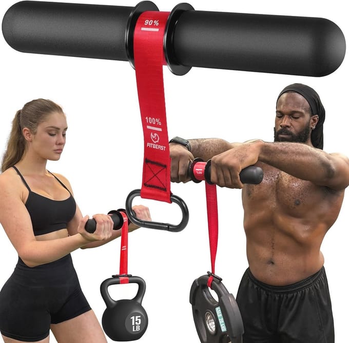 Forearm Trainer met Verstelbare Strap en Dikkere Handgreep voor Gripversterking en Spieropbouw