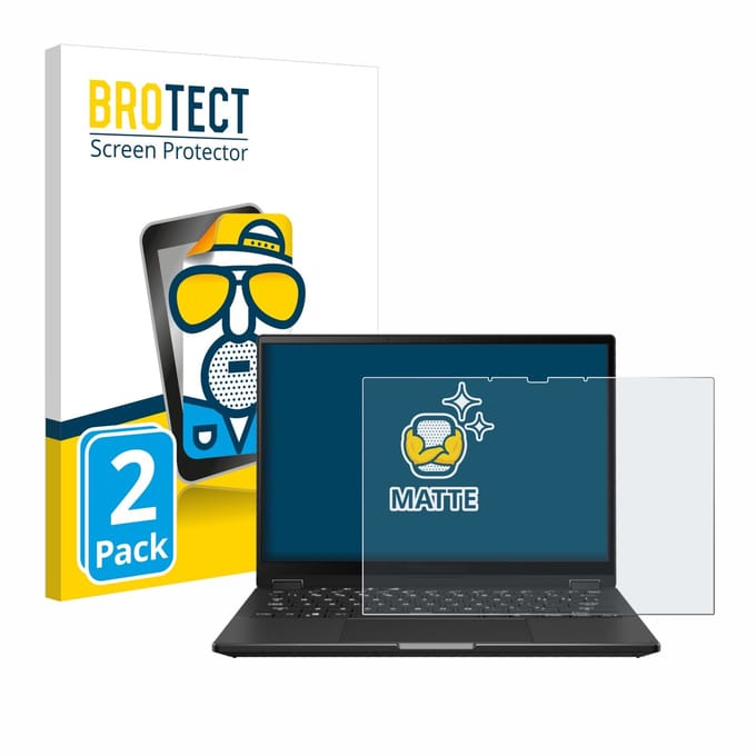 BROTECT - Screenprotector voor ASUS ROG Flow X13 2023 - Folie Beschermfolie matte 2 Stuks