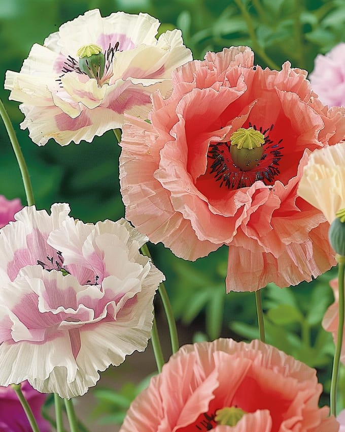 Papaver Paeoniflorum Zaden Eenjarig Gemengd Slaapbol