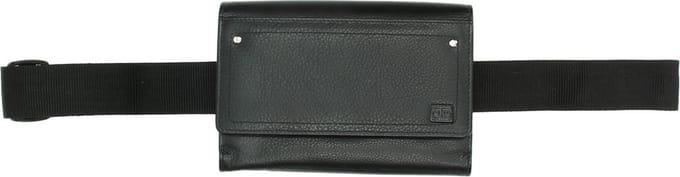 Double-D Leren Horeca Portefeuille Kelnerbeurs met riem Zwart