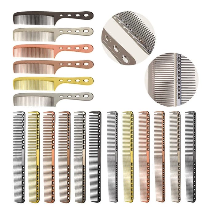 Ruimte Aluminium Haarkam Pro Kapperskammen Haarknip Verf Haarborstel Kapperstools Salon Accessoires
