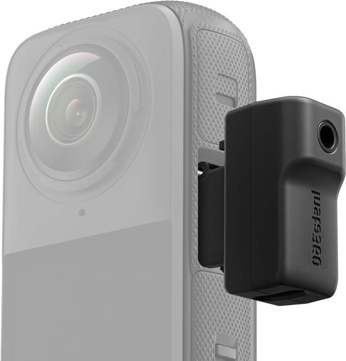 Microfoon Adapter - Audio Adapter - Professionele Audio - Onzichtbaar bij 360° - 15 x 26 x 31 mm - Zwart